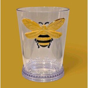 New Yelllow / Black Reusable Plastic LRG Bumble Bee Tumbler Party Supplies Cups